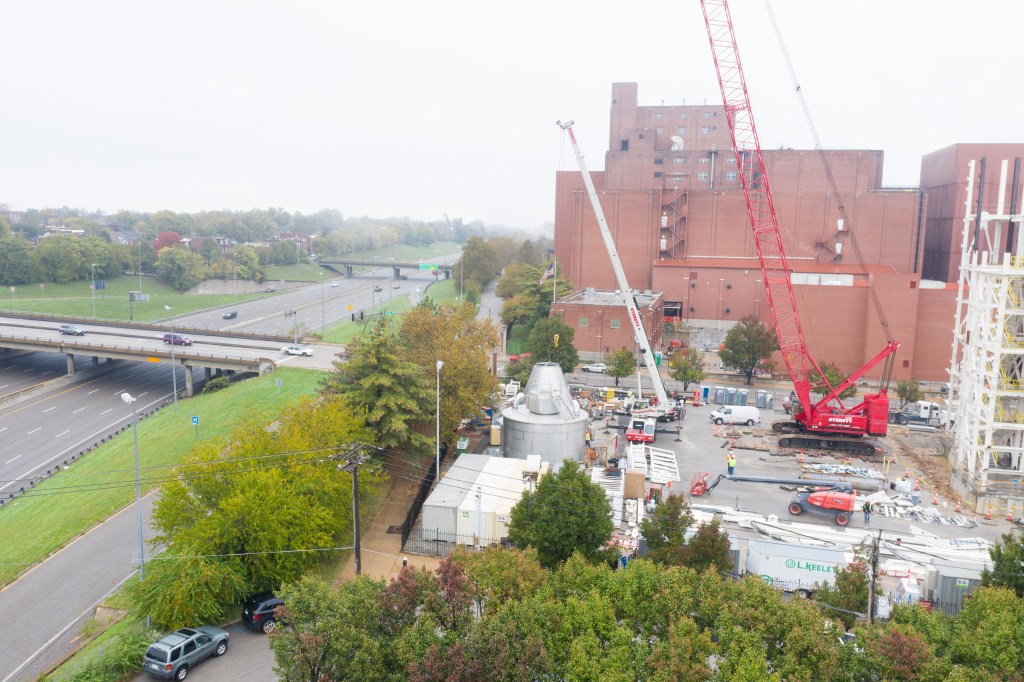 Construction progress drone imagery for AB InBev