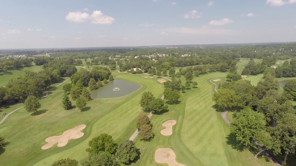Golf Course flight with NDVI drone