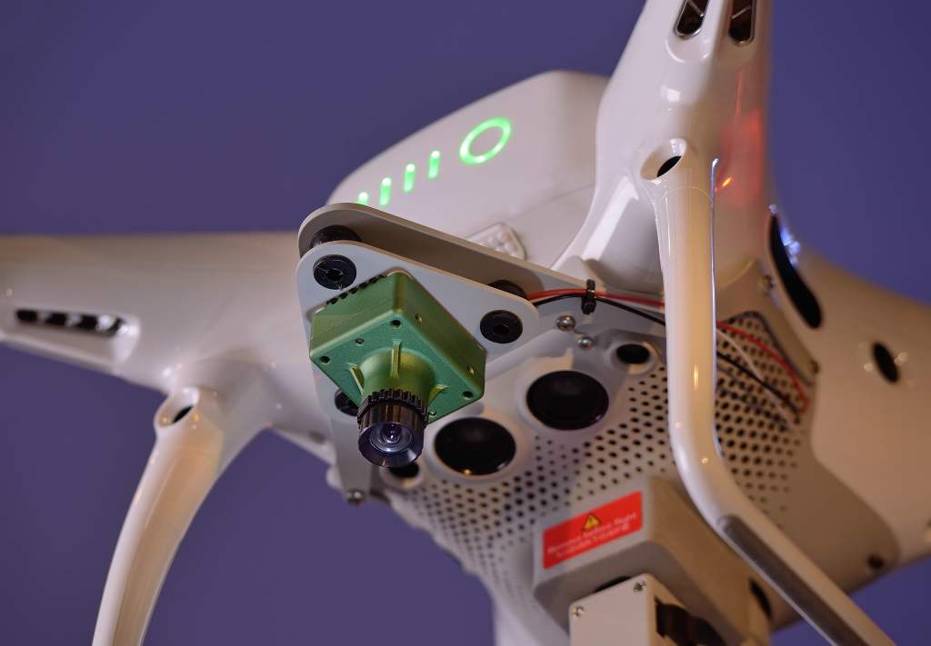 Drone  fitted with an NDVI camera.